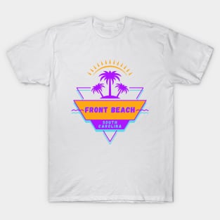 Front Beach South Carolina Vibes 80's Souvenirs T-Shirt